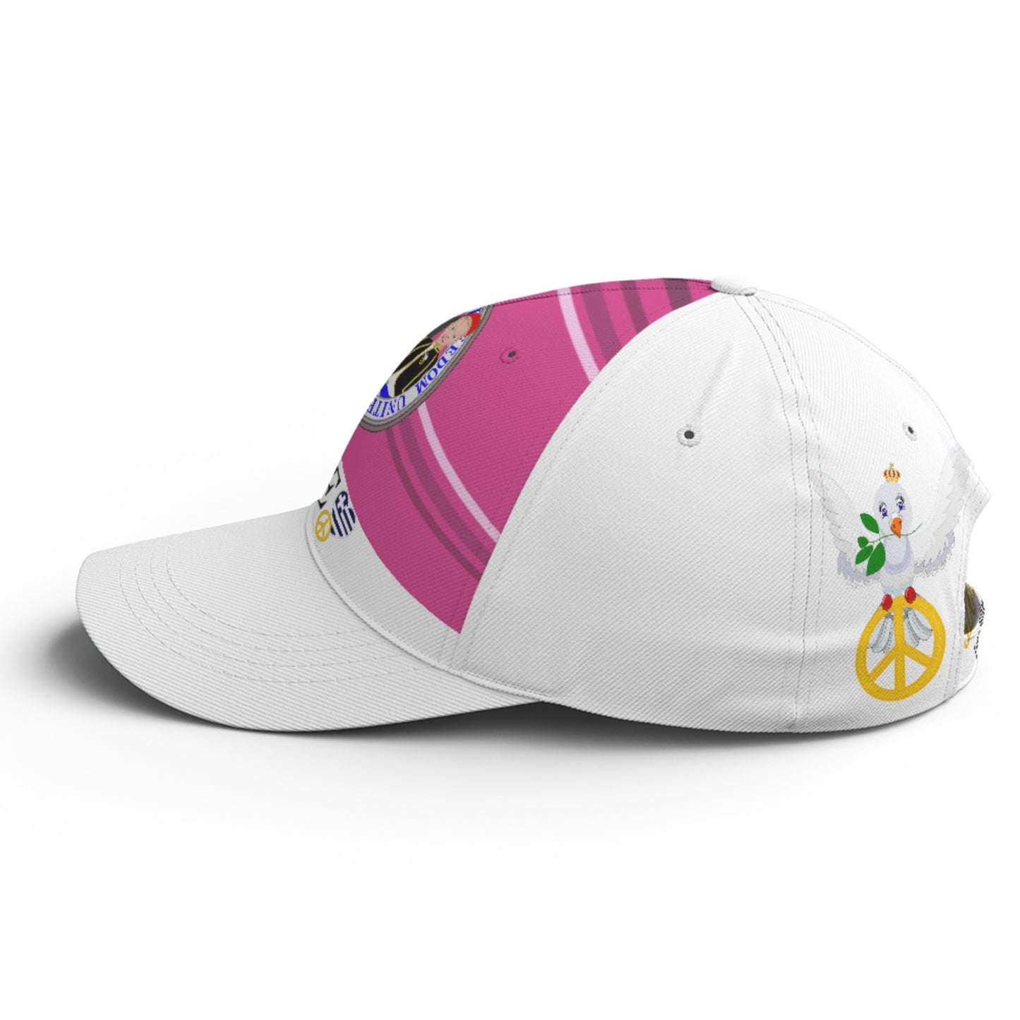 Basketball Cap GLOBAL FREEDOM UNITED© Couple Greece Pink2