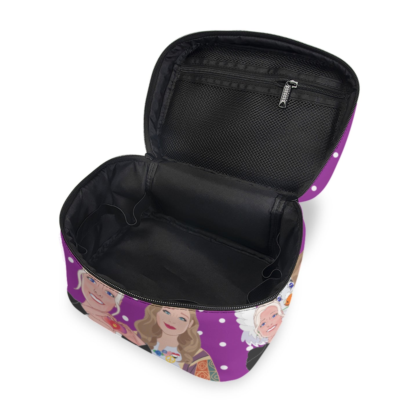 Cosmetic Bag GLOBAL FREEDOM UNITED© Women Syria & USA Lilac