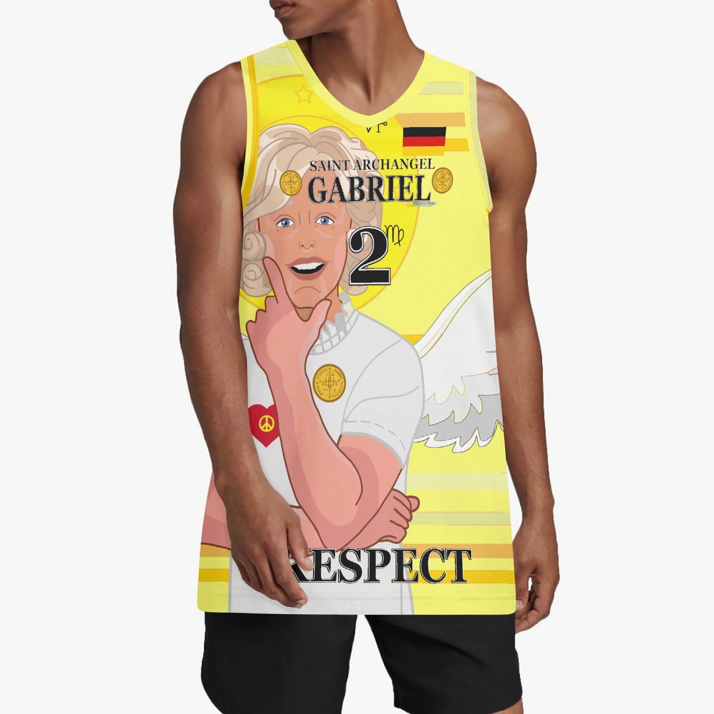 Basketball Jersey GLOBAL FREEDOM UNITED ARCHANGEL GABRIEL GERMANY 2