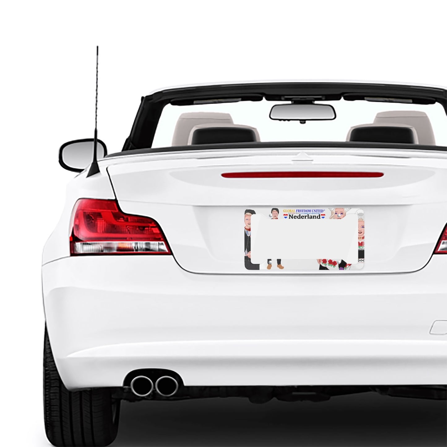 GLOBAL FREEDOM UNITED© Couple Nederland License Plate Frame