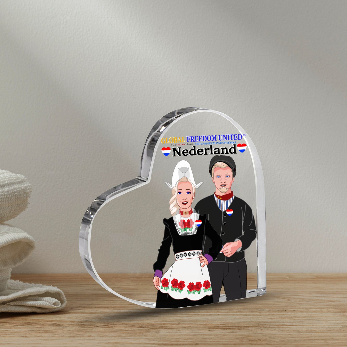 Acryl Heart Global Freedom United© Couple Nederland