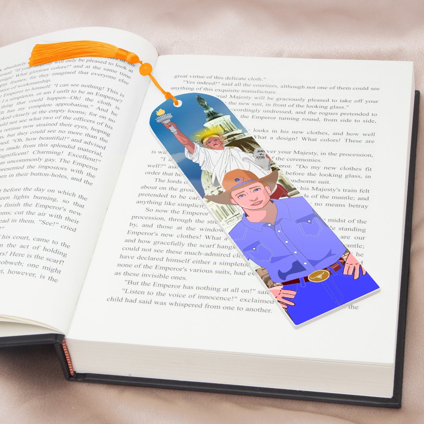 Acrylic Bookmark - Semicircle GLOBAL FREEDOM UNITED© USA BOY V2