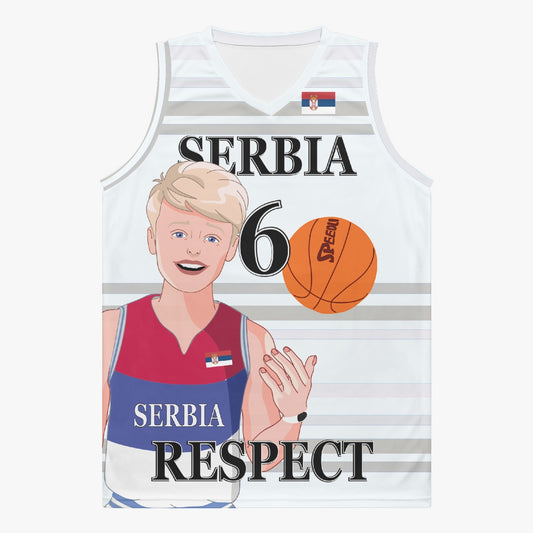 Basketball Jersey GLOBAL FREEDOM UNITED COUPLE EDITION SERBIA MEN V2 6