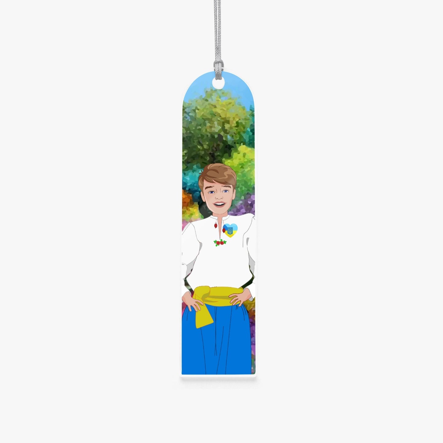 Acrylic Bookmark - Semicircle GLOBAL FREEDOM UNITED© UKRAIN BOY