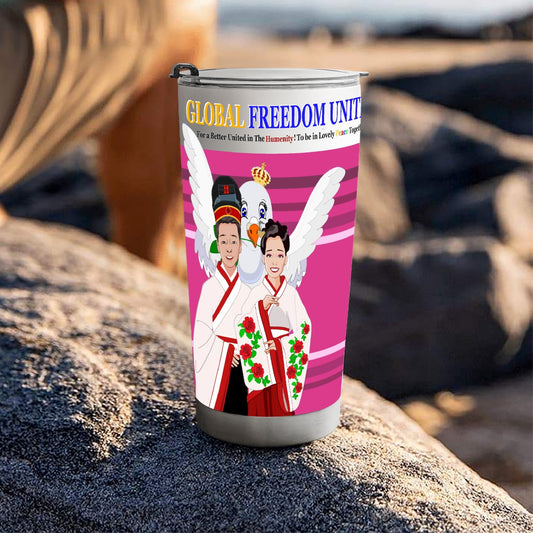 GLOBAL FREEDOM UNITED© Couple China Pink2 - Tumbler