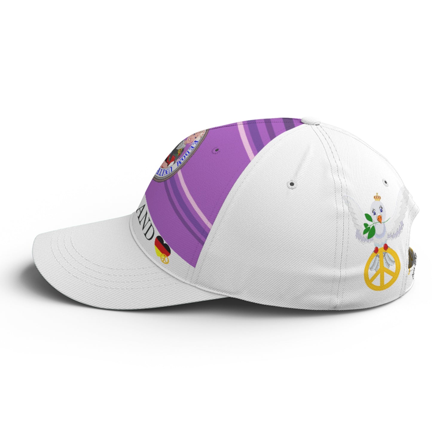 Basketball Cap GLOBAL FREEDOM UNITED© Couple Germany Lilac