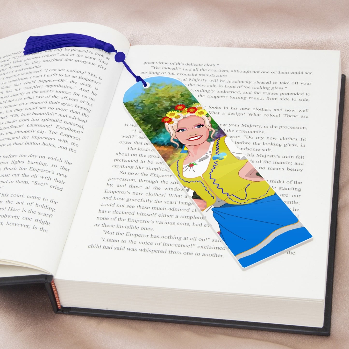 Acrylic Bookmark - Semicircle GLOBAL FREEDOM UNITED© UKRAIN GIRL