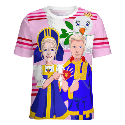 Women´s T-shirt GLOBAL FREEDOM UNITED© Couple Russia Pink1