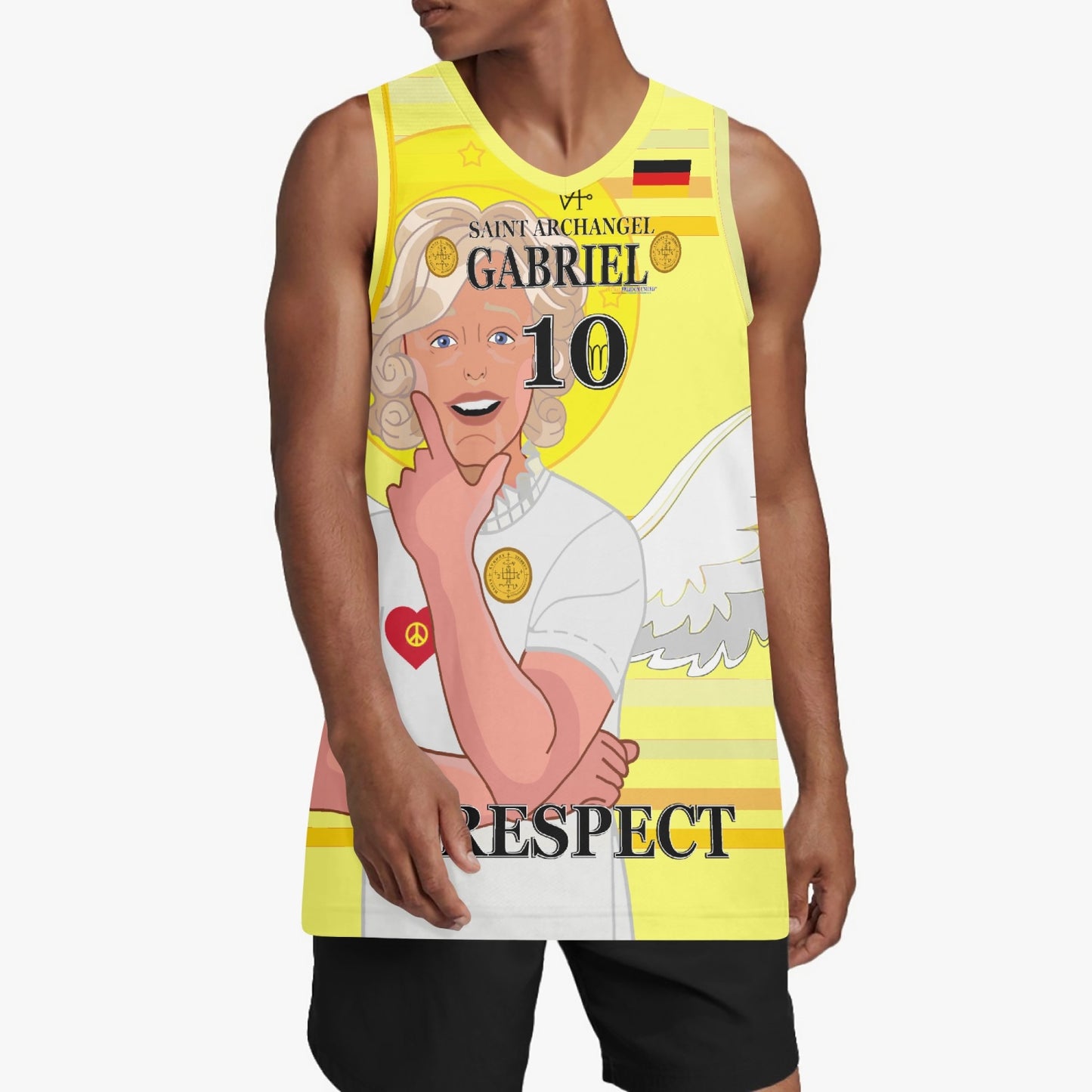Basketball Jersey GLOBAL FREEDOM UNITED ARCHANGEL GABRIEL GERMANY 10