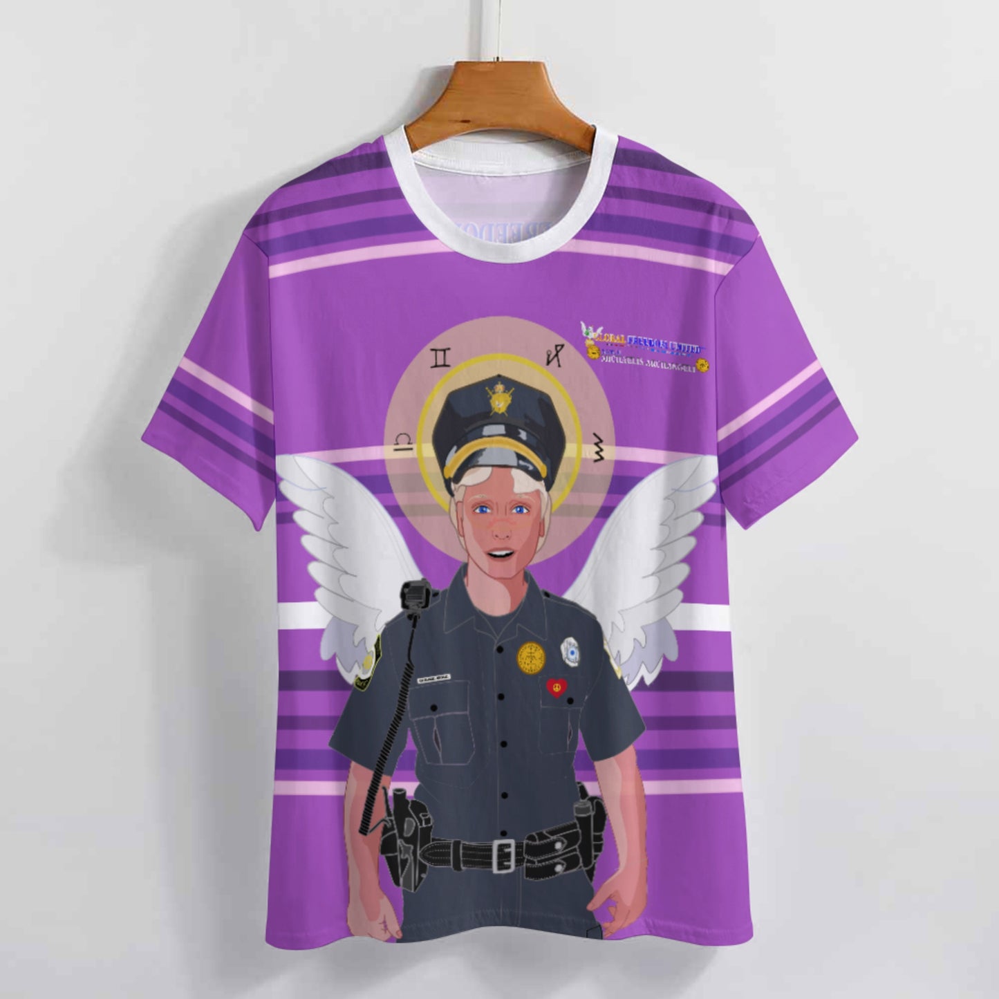 Women´s T-shirt  Global Freedom United© Archangel Michael In Latin V4 Lilac