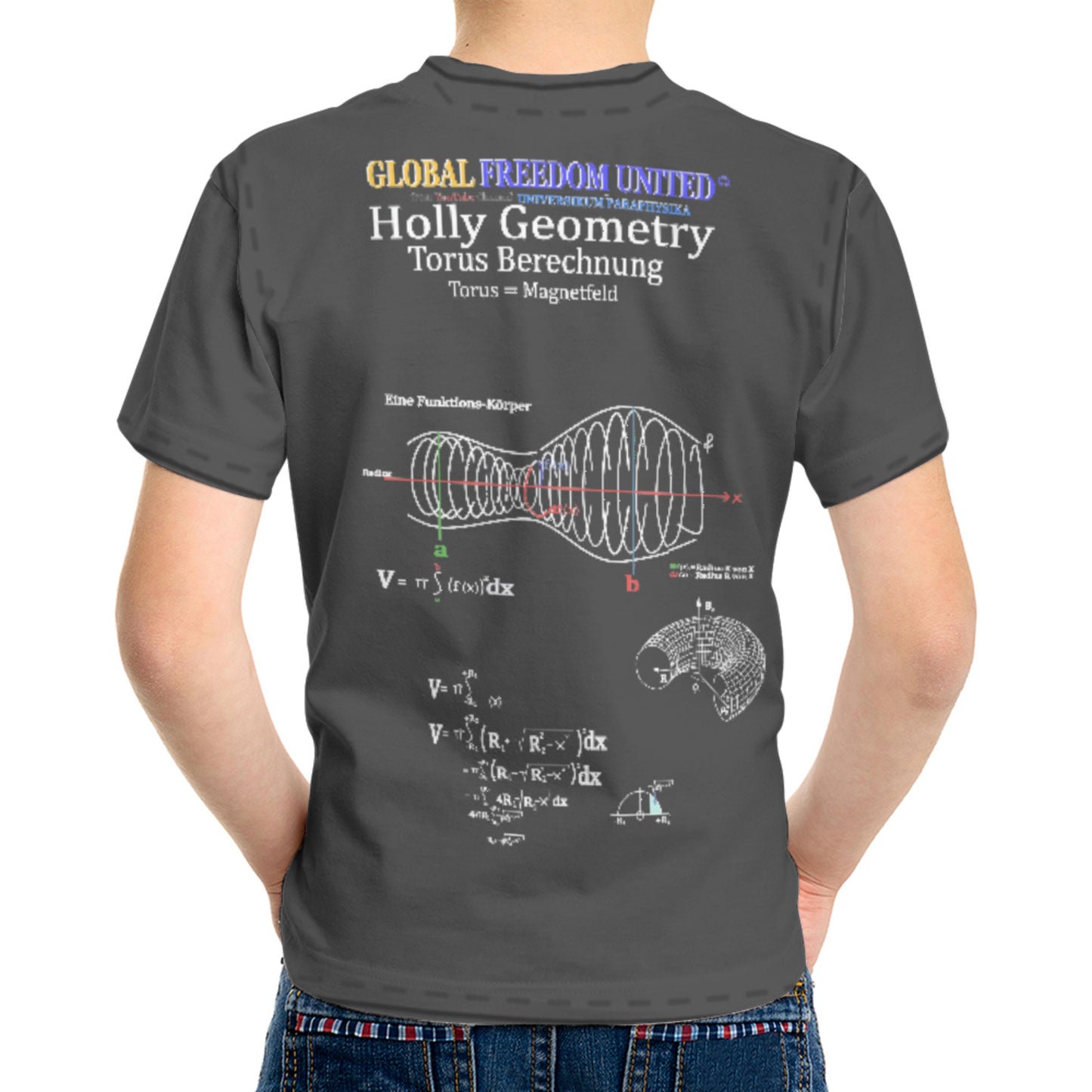 Kit´s T-shirt Global Freedom United© Sacred Mathematics Torus