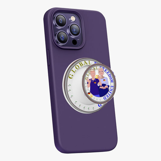 GLOBAL FREEDOM UNITED© Couple Germany V2 Magnetic Collapsible Grip And Stand