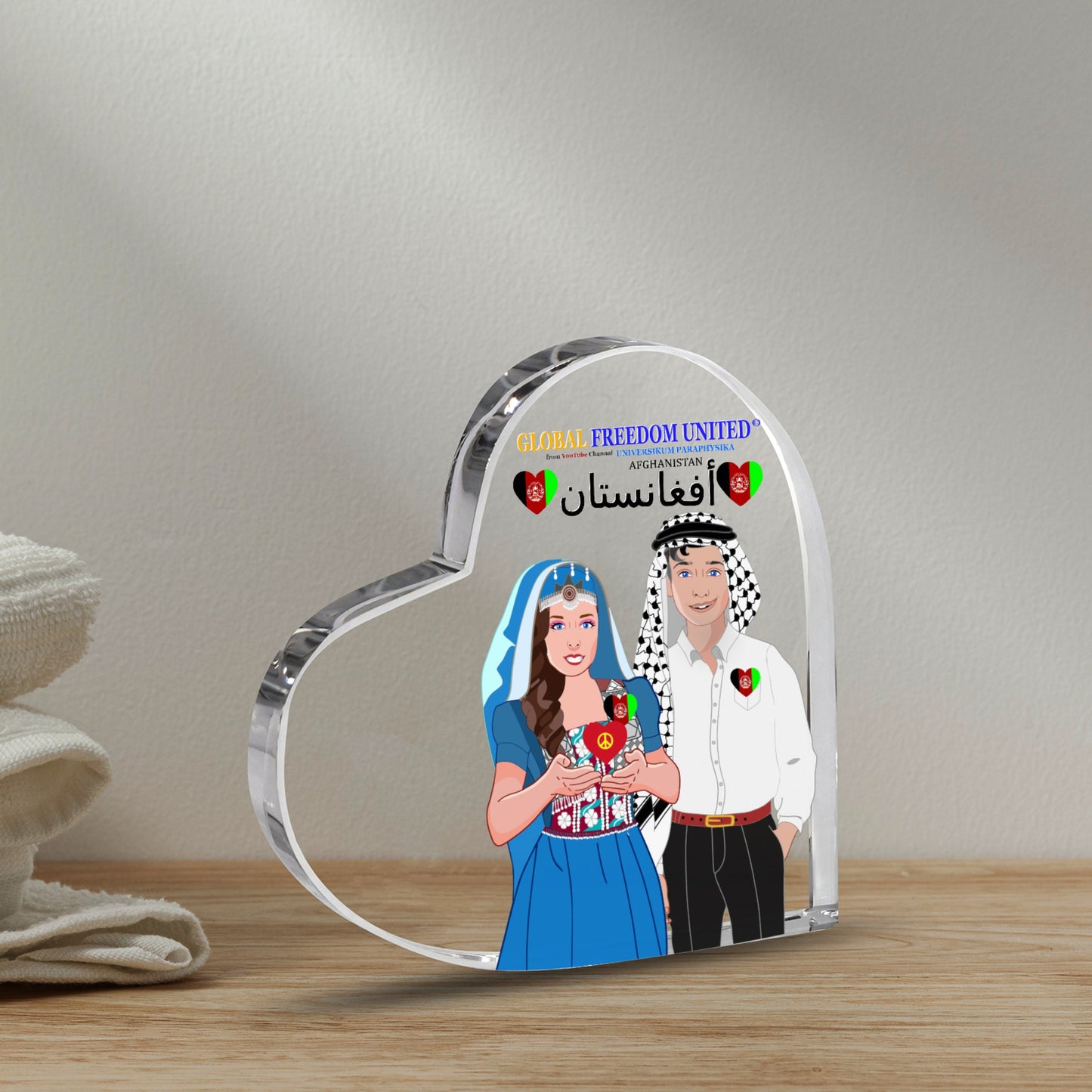 Acryl Heart GLOBAL FREEDOM UNITED© Couple Afghanistan