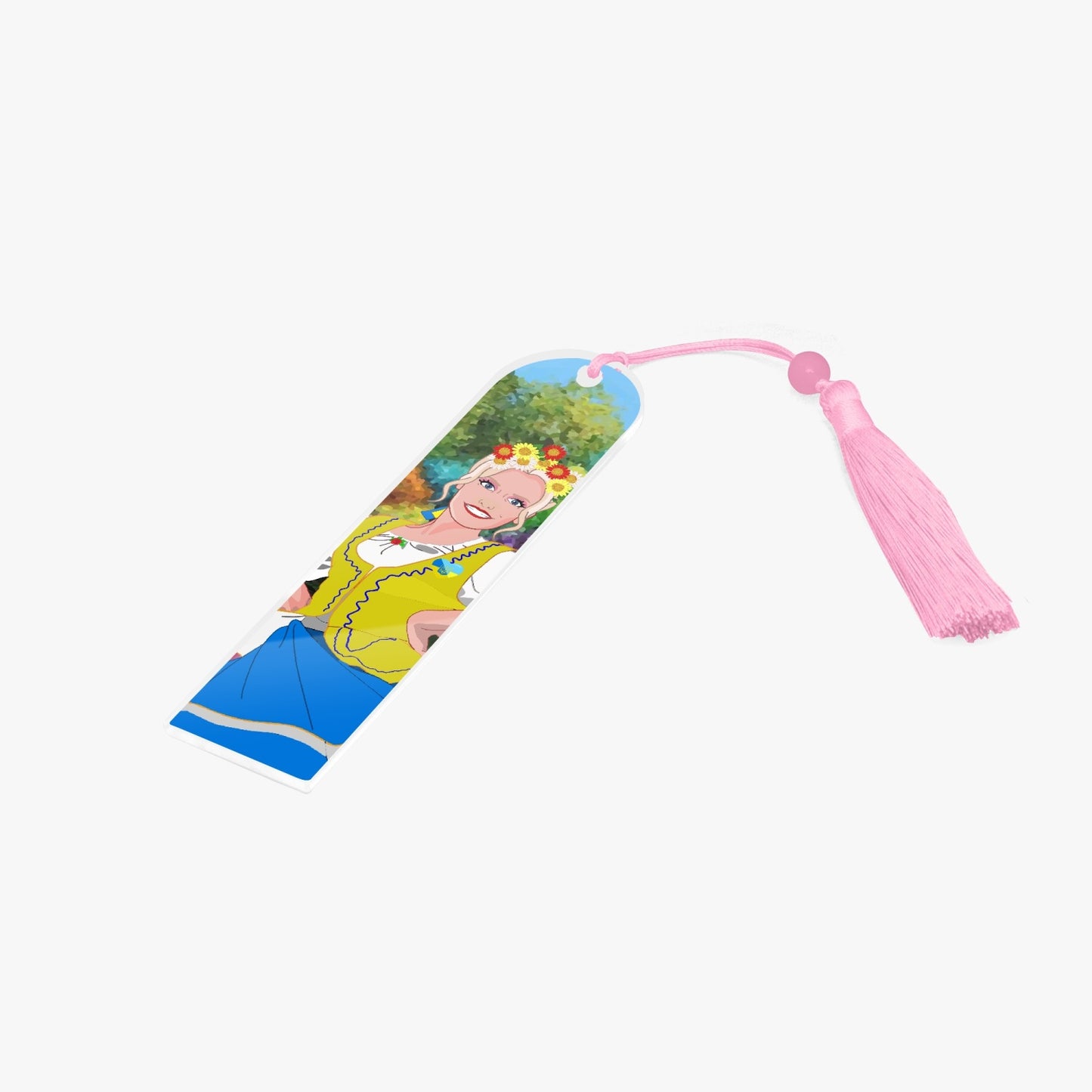 Acrylic Bookmark - Semicircle GLOBAL FREEDOM UNITED© UKRAIN GIRL