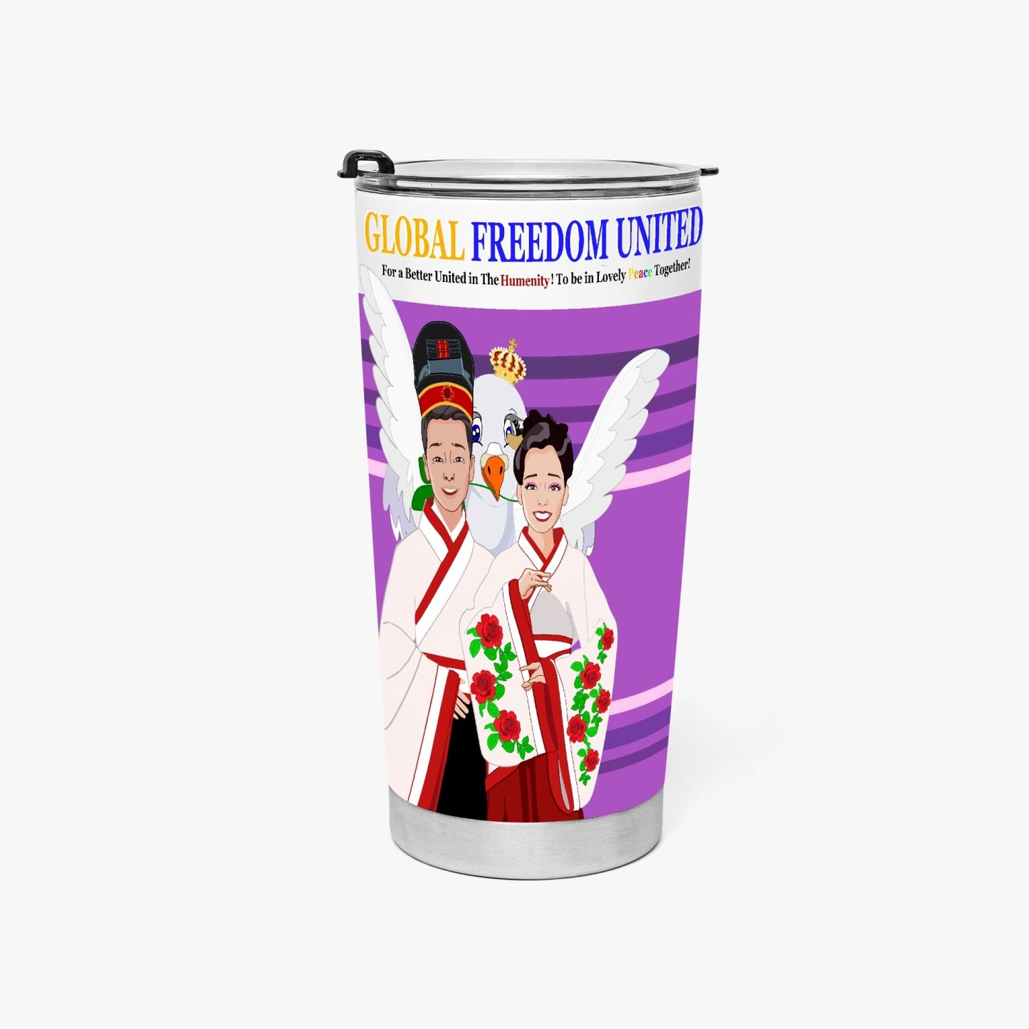 GLOBAL FREEDOM UNITED© Couple China Lilac - Tumbler