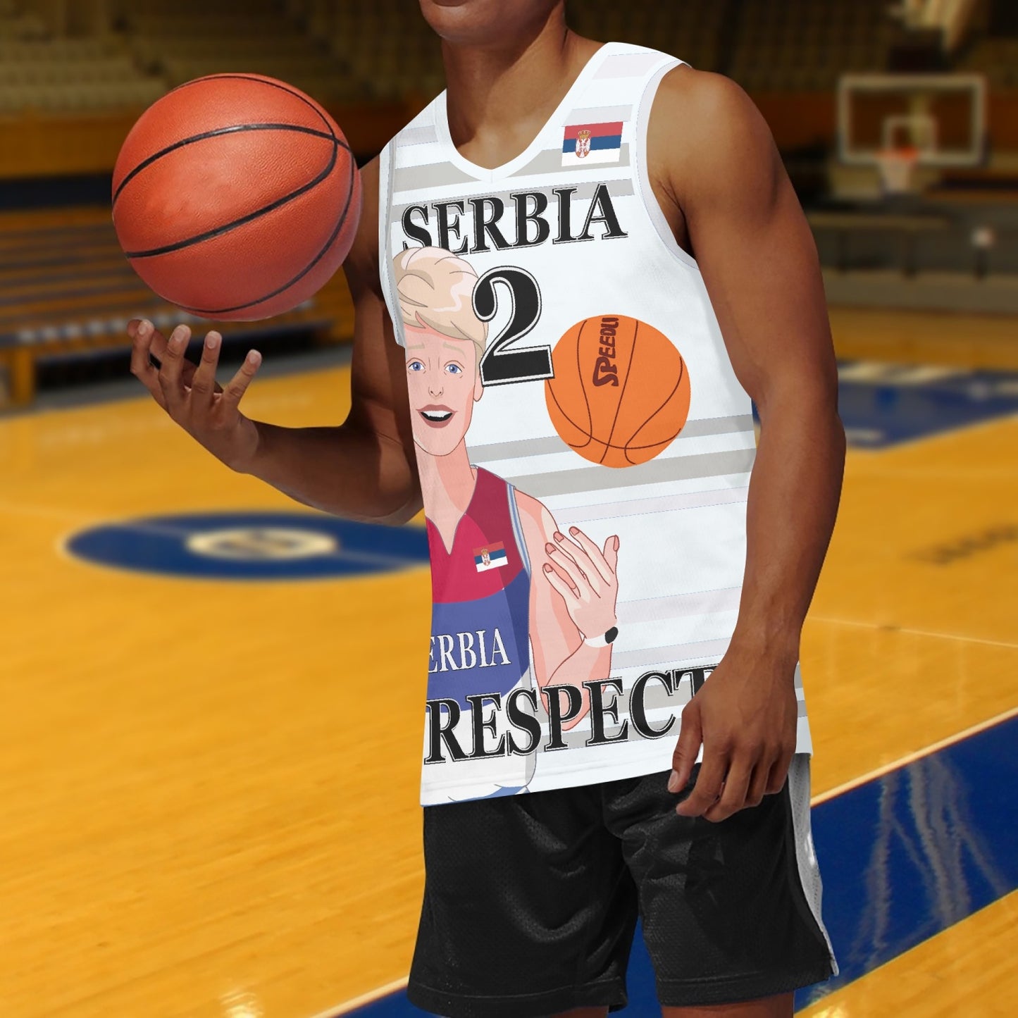 Basketball Jersey GLOBAL FREEDOM UNITED COUPLE EDITION SERBIA MEN V2 2