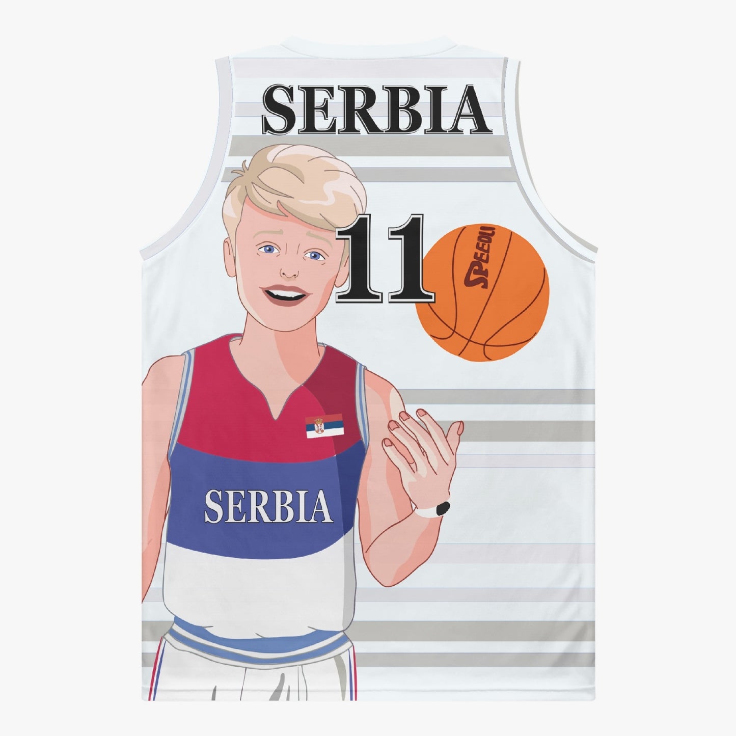 Basketball Jersey GLOBAL FREEDOM UNITED COUPLE EDITION SERBIA MEN V2 11