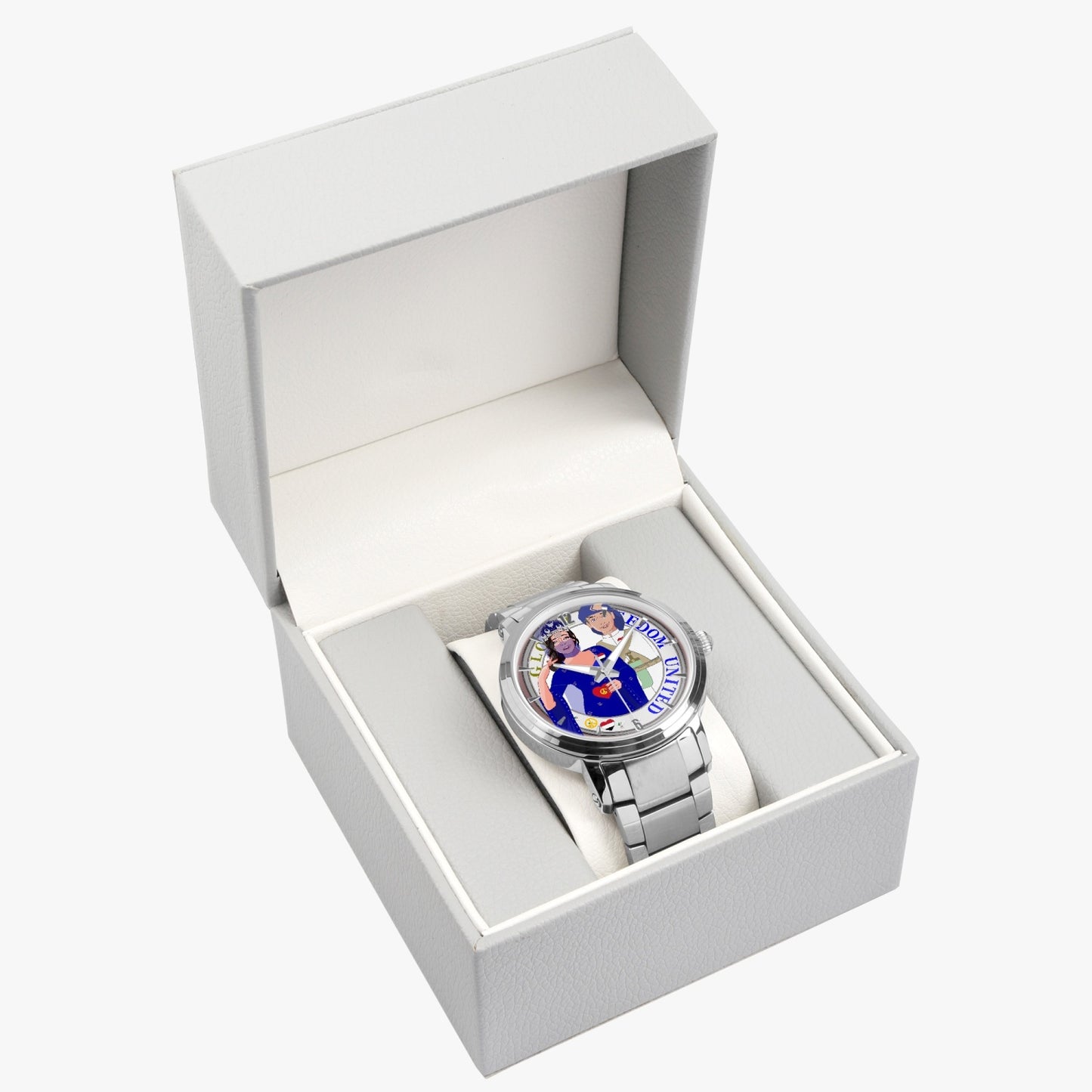 GLOBAL FREEDOM UNITED© Couple Yemen New Steel Strap Automatic Watch (With Indicators)