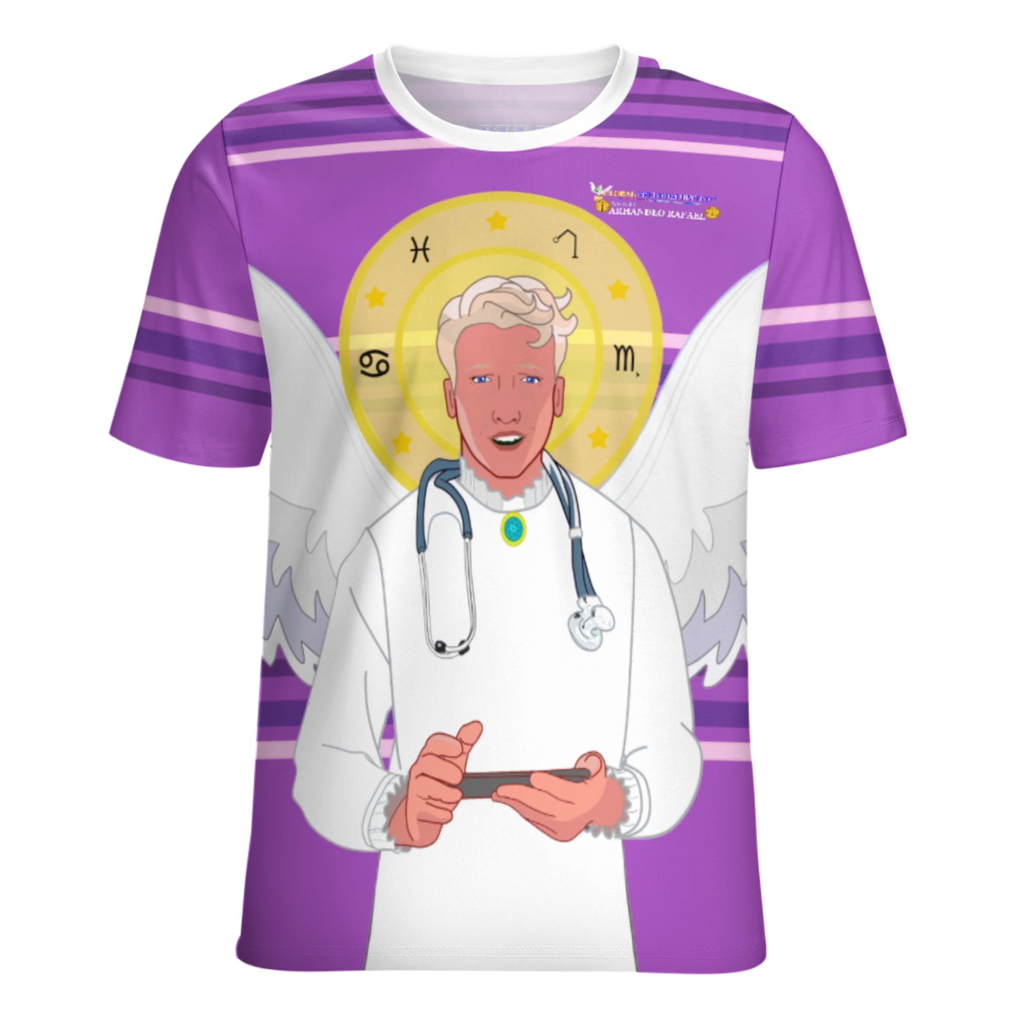 Women´s T-shirt GLOBAL FREEDOM UNITED© Archangel Rafael Croatia Lilac