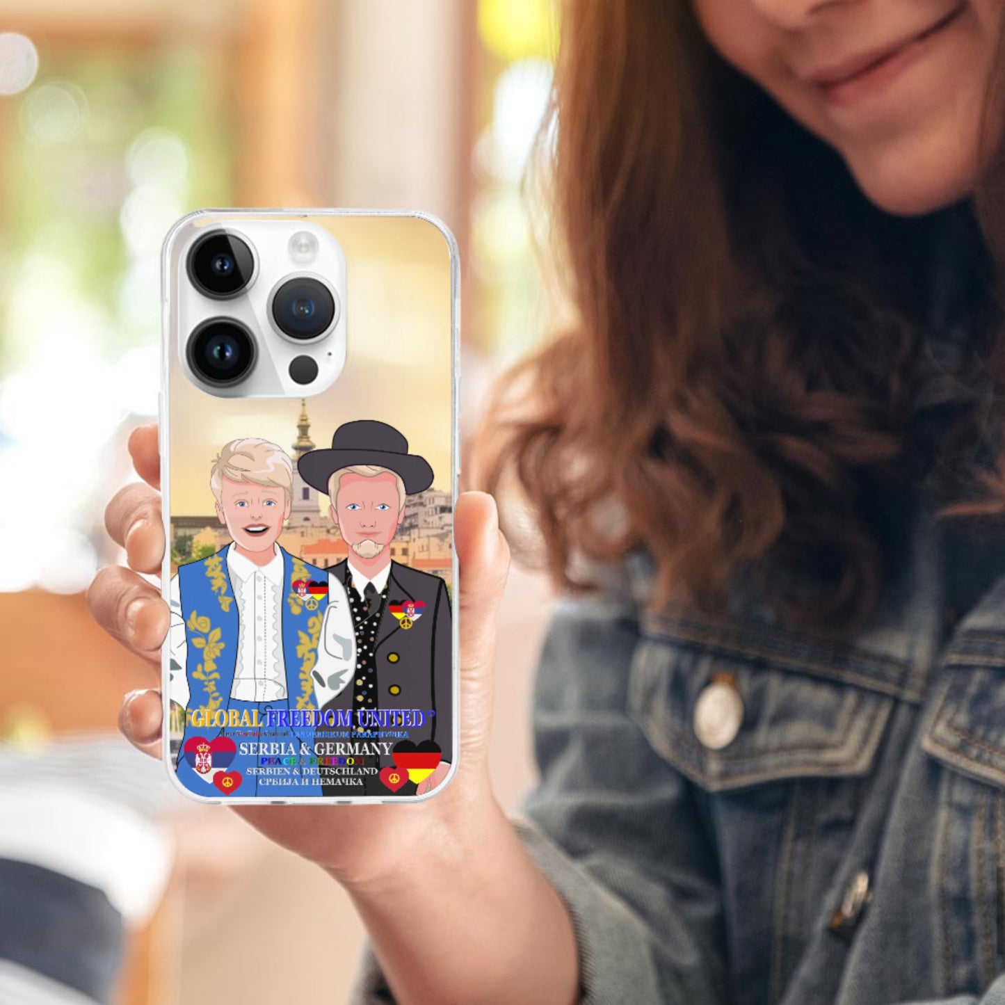 Phone Case GLOBAL FREEDOM UNITED©  Men Serbia & Germany V2