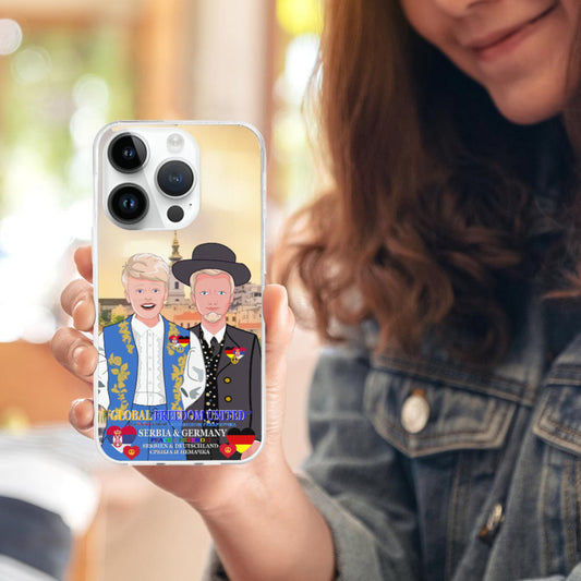 Phone Case GLOBAL FREEDOM UNITED©  Men Serbia & Germany V2
