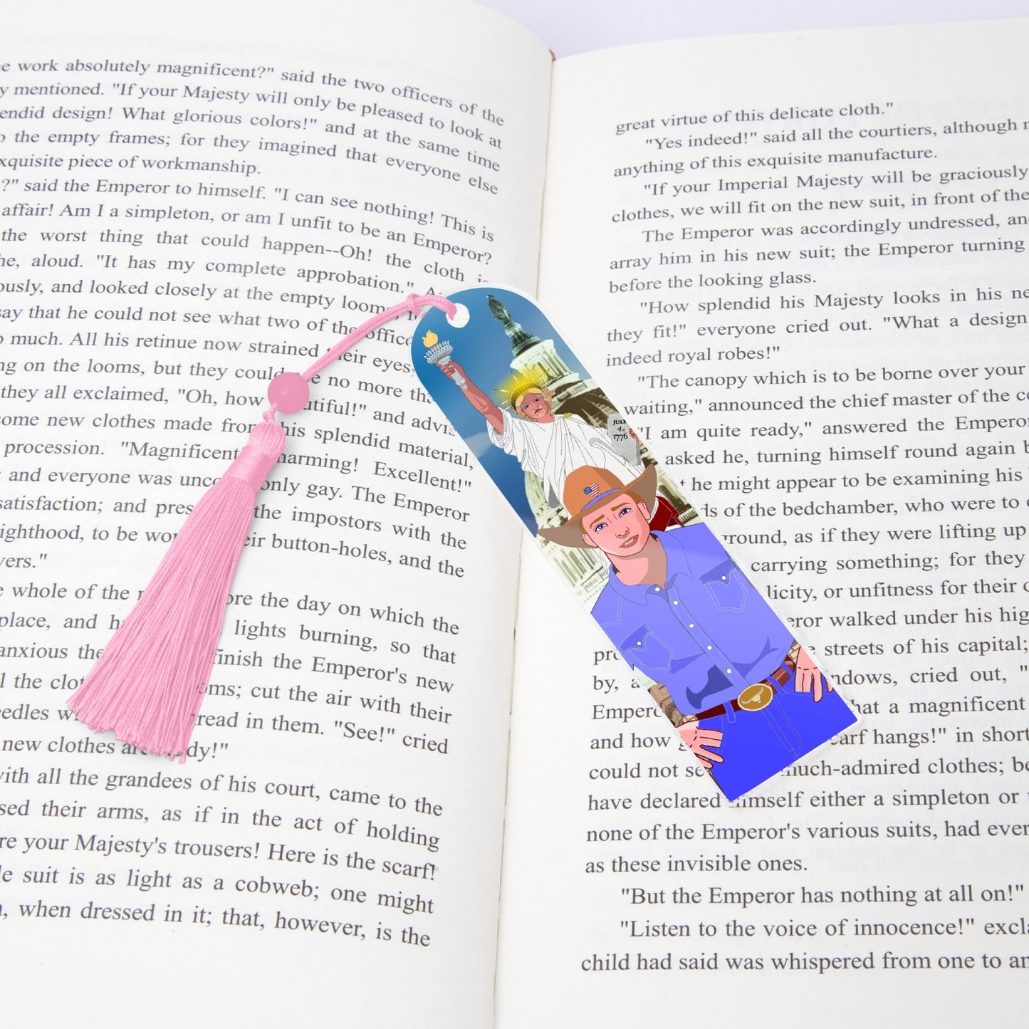 Acrylic Bookmark - Semicircle GLOBAL FREEDOM UNITED© USA BOY V2