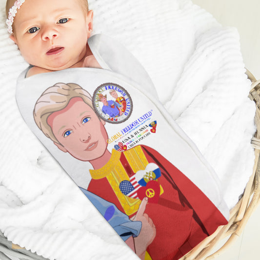 Blanket For Kids GLOBAL FREEDOM UNITED© Men Russia & USA