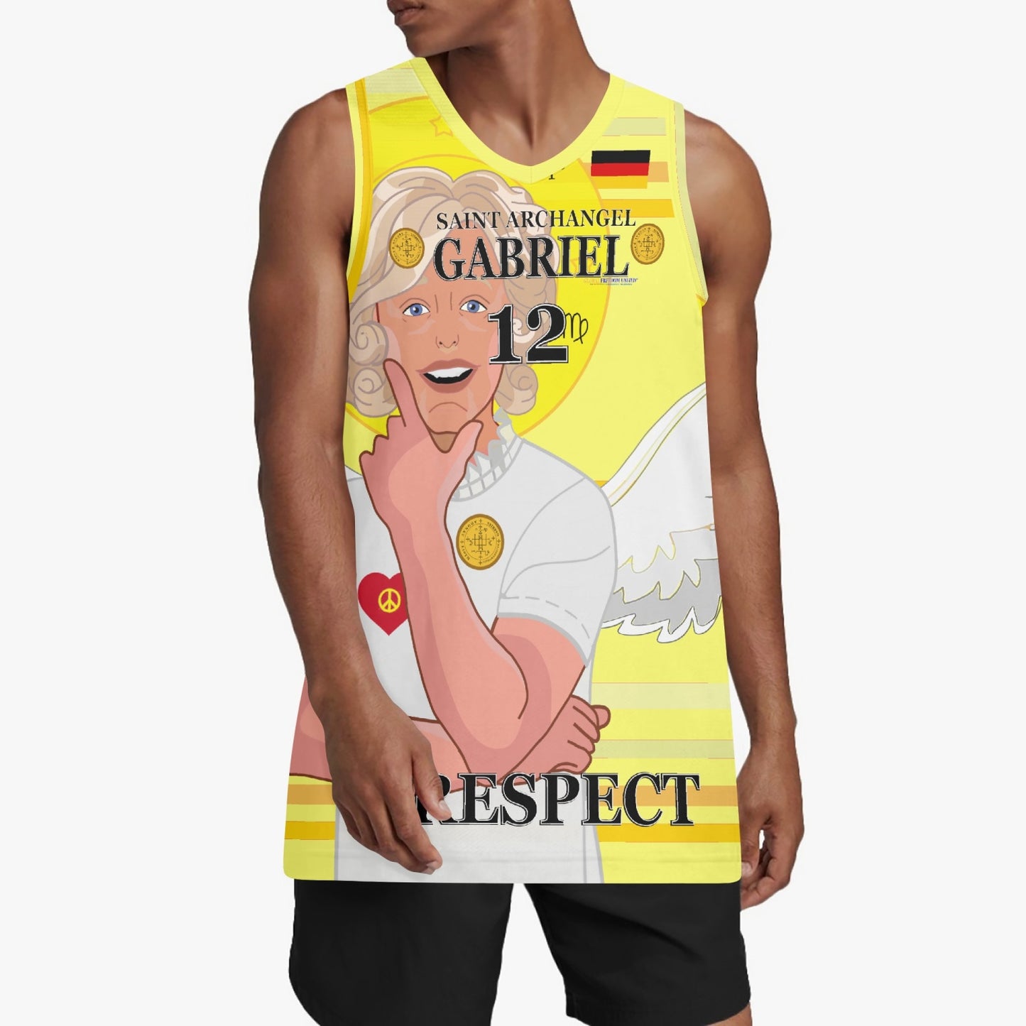 Basketball Jersey GLOBAL FREEDOM UNITED ARCHANGEL GABRIEL GERMANY 12