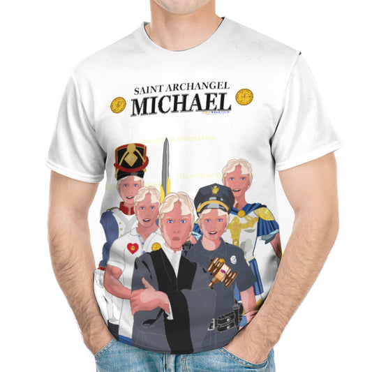 Men´s T-shirt GLOBAL FREEDOM UNITED© Archangel Michael Big2