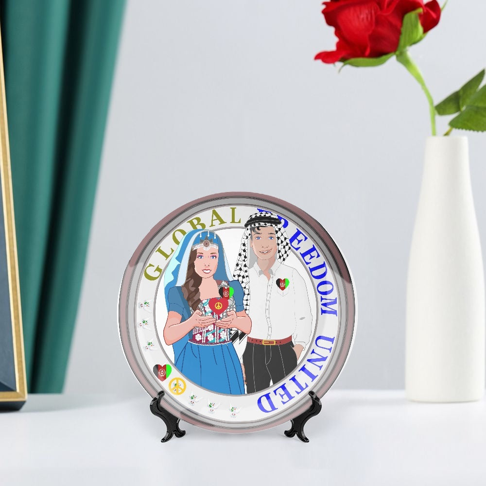GLOBAL FREEDOM UNITED© Couple Afghanistan Ceramic Decorative Plates