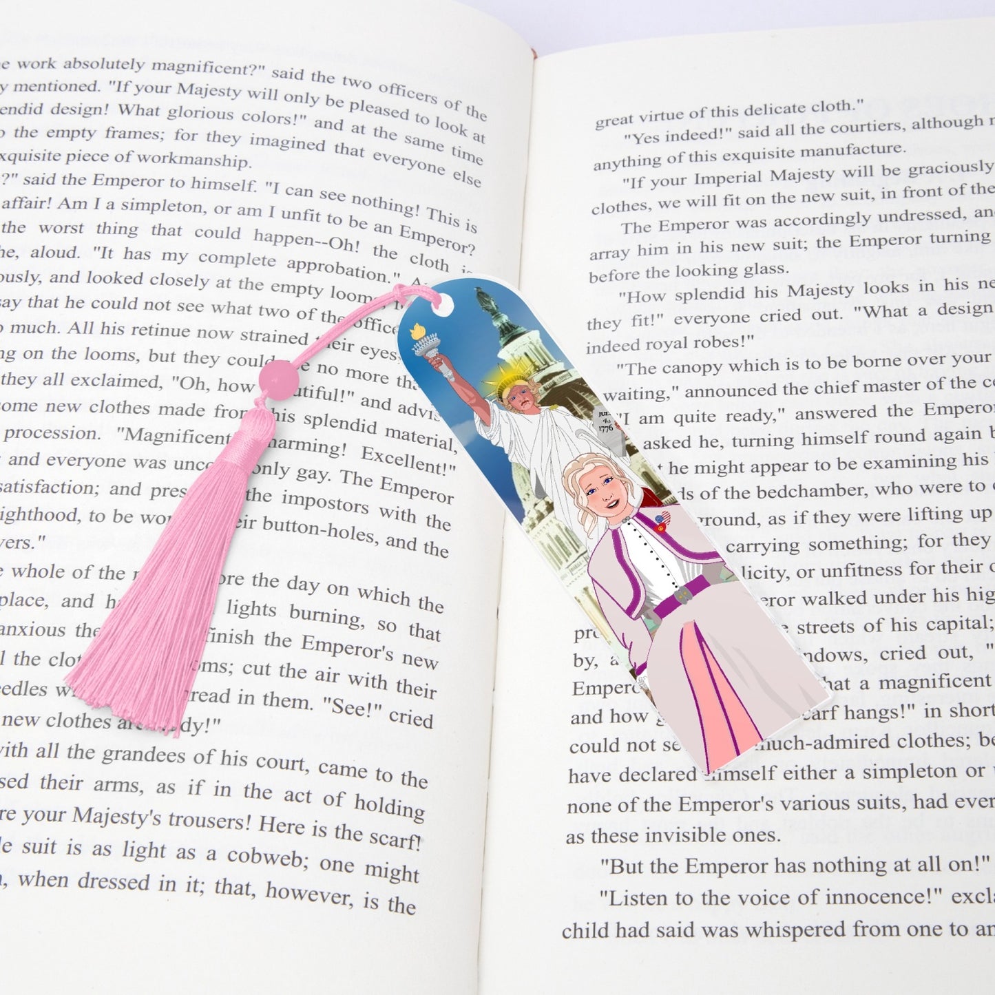 Acrylic Bookmark - Semicircle GLOBAL FREEDOM UNITED© USA GIRL V3