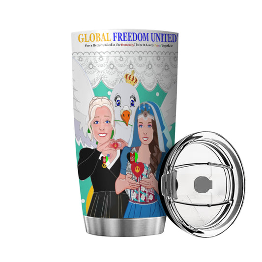 Tumbler GLOBAL FREEDOM UNITED© Women Afghanistan & USA Green