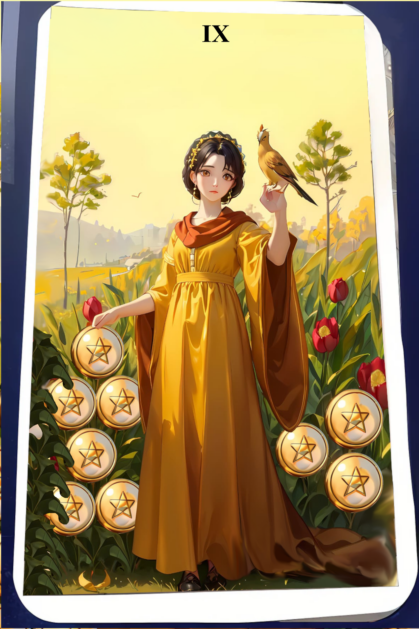 Kartendeck Tarot Anime Münzen