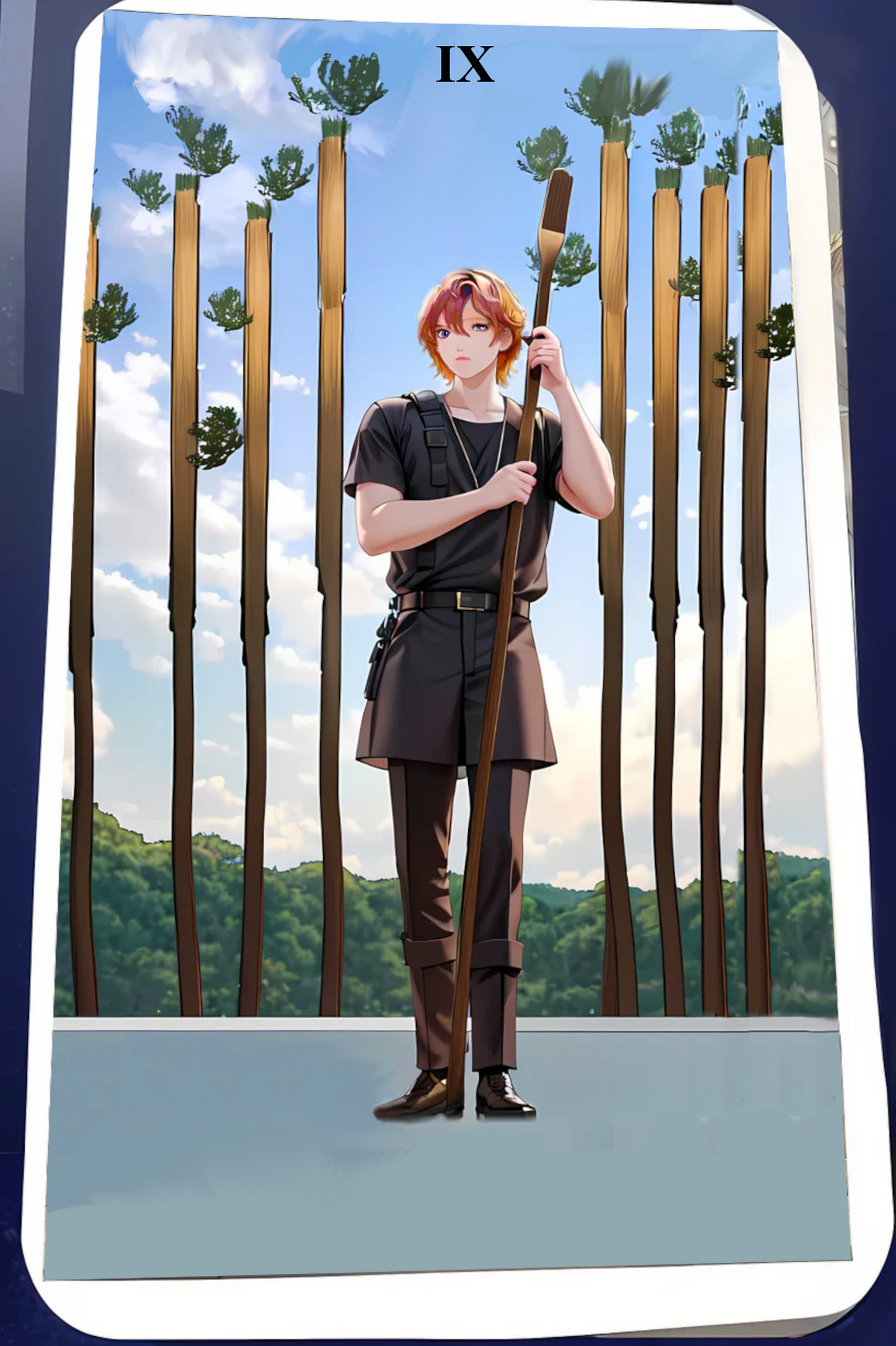 Kartendeck Tarot Anime Stäbe