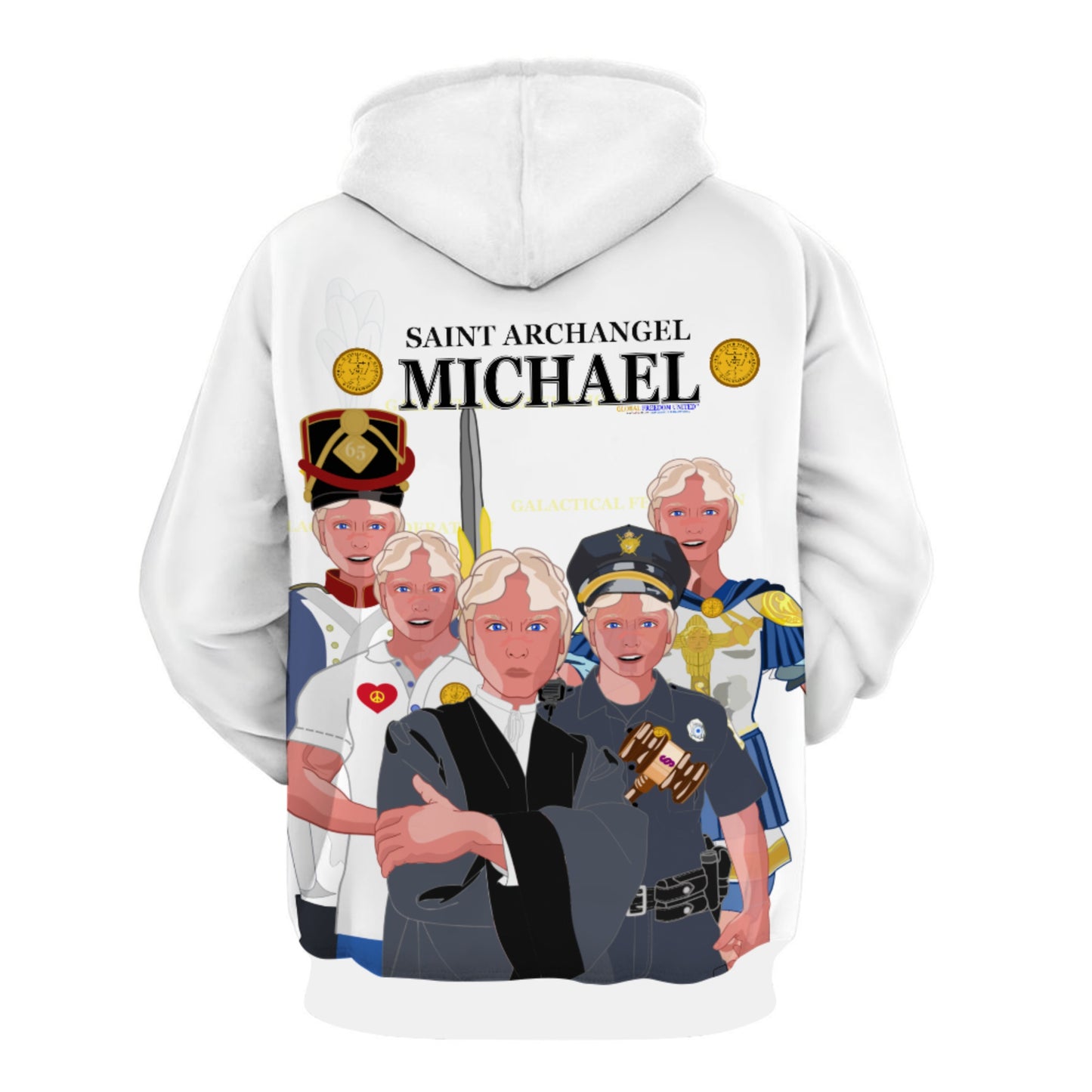 Hoodie GLOBAL FREEDOM UNITED© Archangel Michael Big2