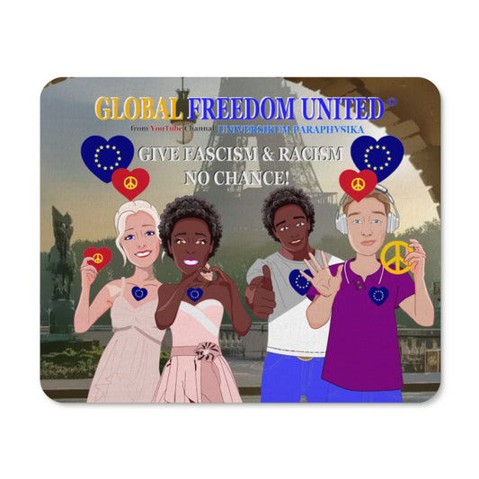 Mouse Pad Global Freedom United© Anti Racism & Fascism