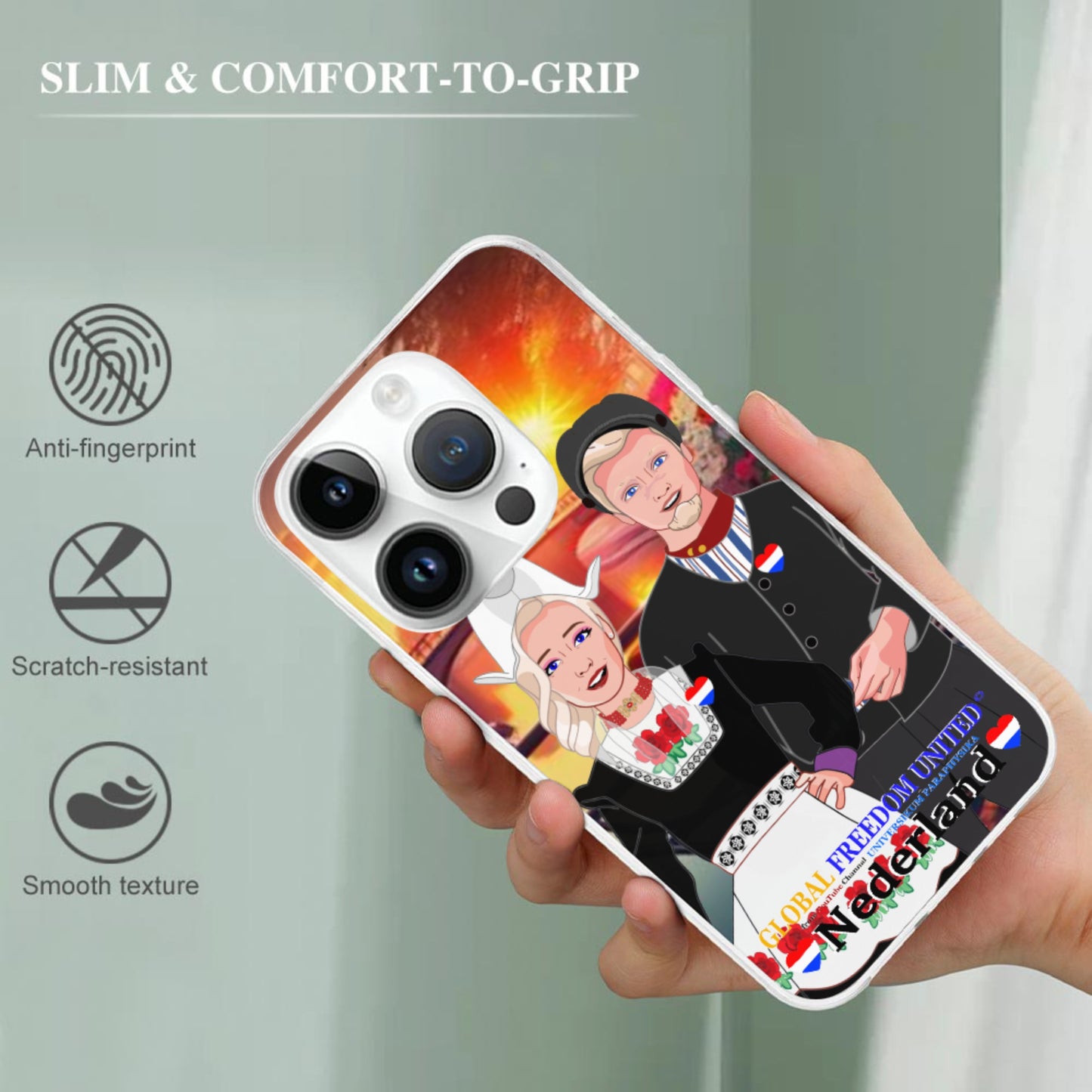 Phone Case GLOBAL FREEDOM UNITED© Couple Nederland