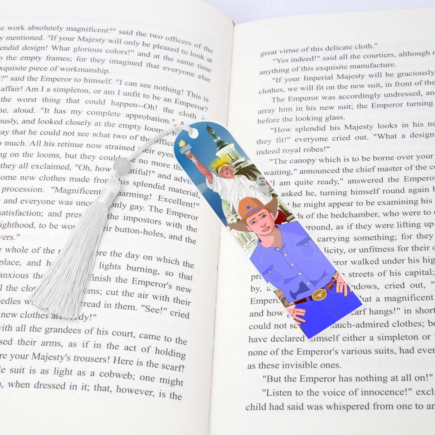 Acrylic Bookmark - Semicircle GLOBAL FREEDOM UNITED© USA BOY V2