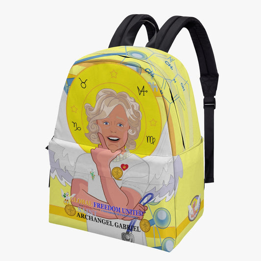 GLOBAL FREEDOM UNITED© Archangel Gabriel Yellow - All-over-print Canvas Backpack