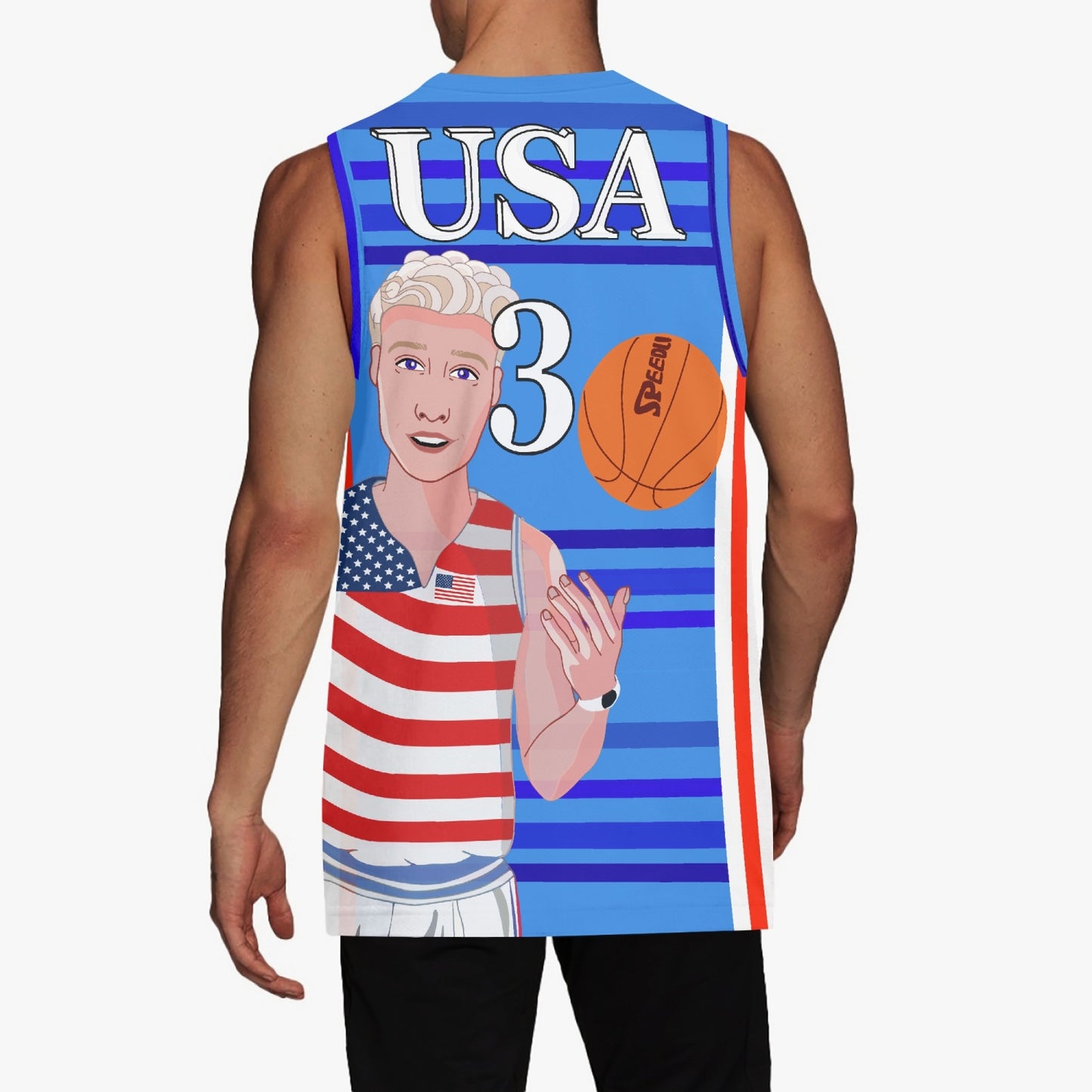 Basketball Jersey GLOBAL FREEDOM UNITED© COUPLE EDITION USA V1 3
