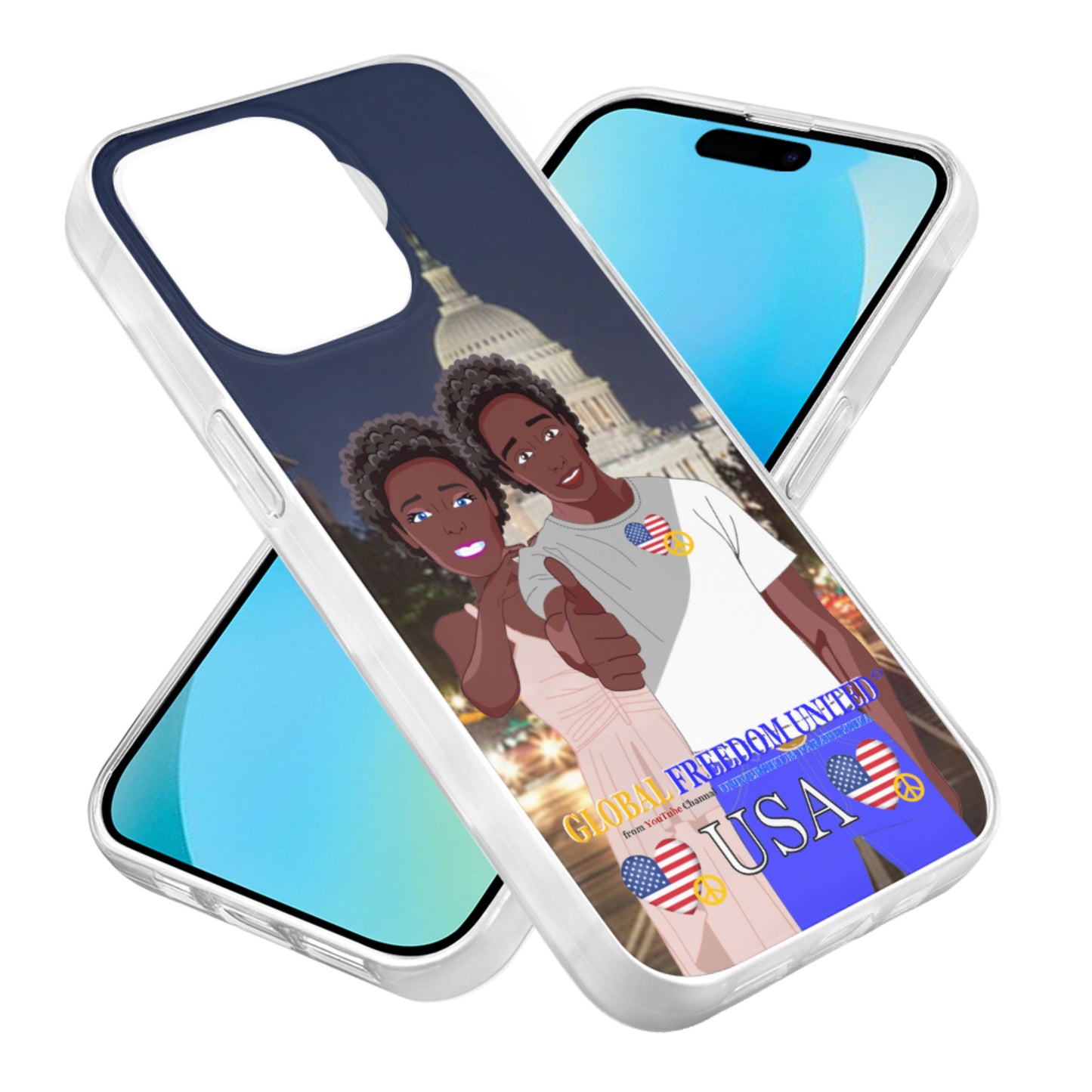 Phone Case GLOBAL FREEDOM UNITED© Couple USA Afro American