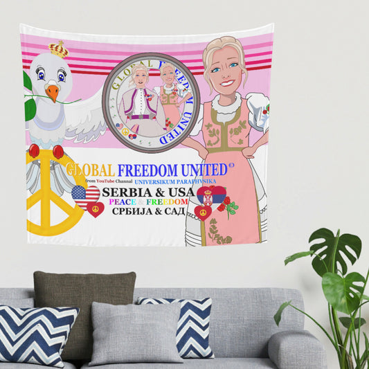 Tupestry GLOBAL FREEDOM UNITED© Women Serbia & USA Pink1
