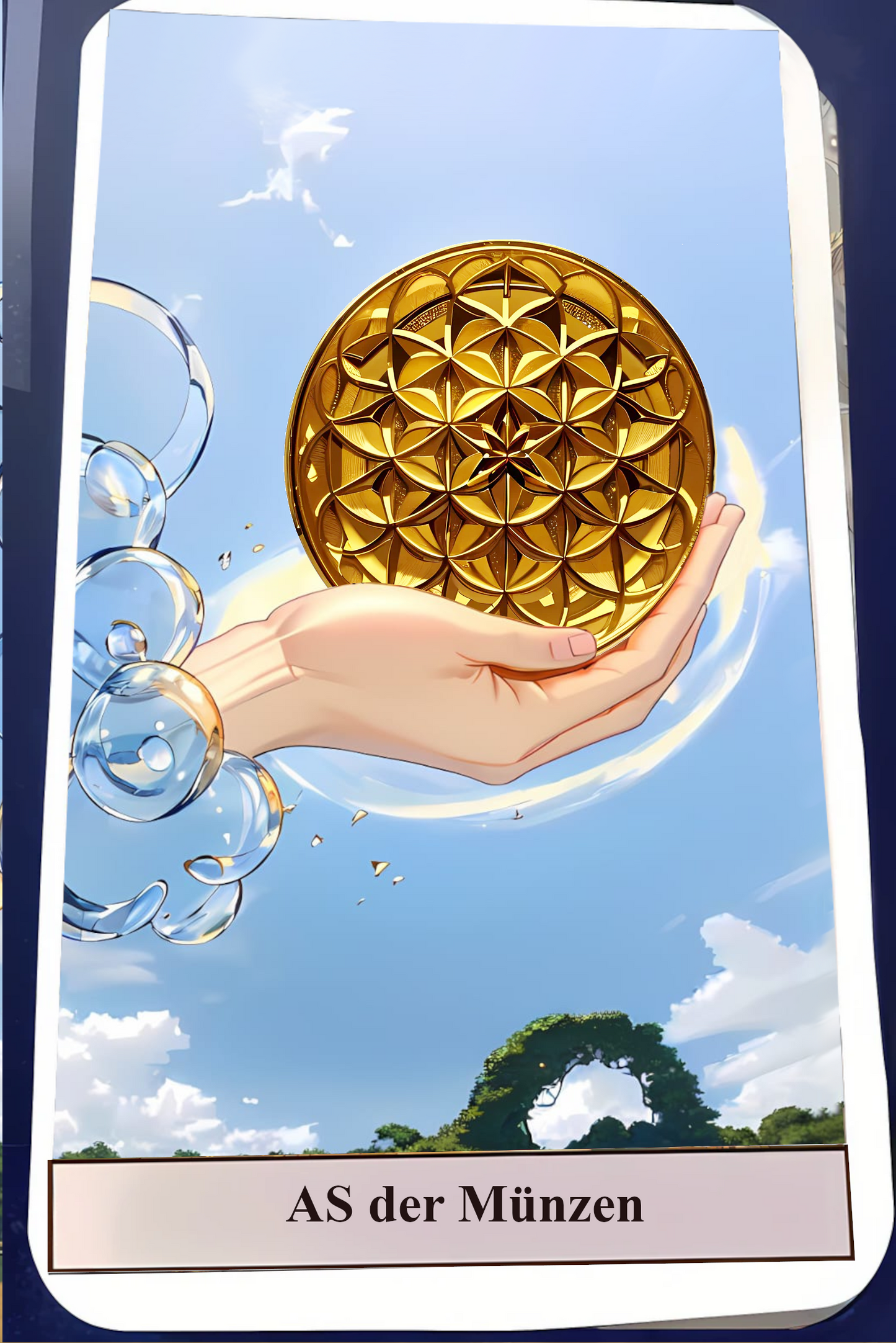 Kartendeck Tarot Anime Münzen