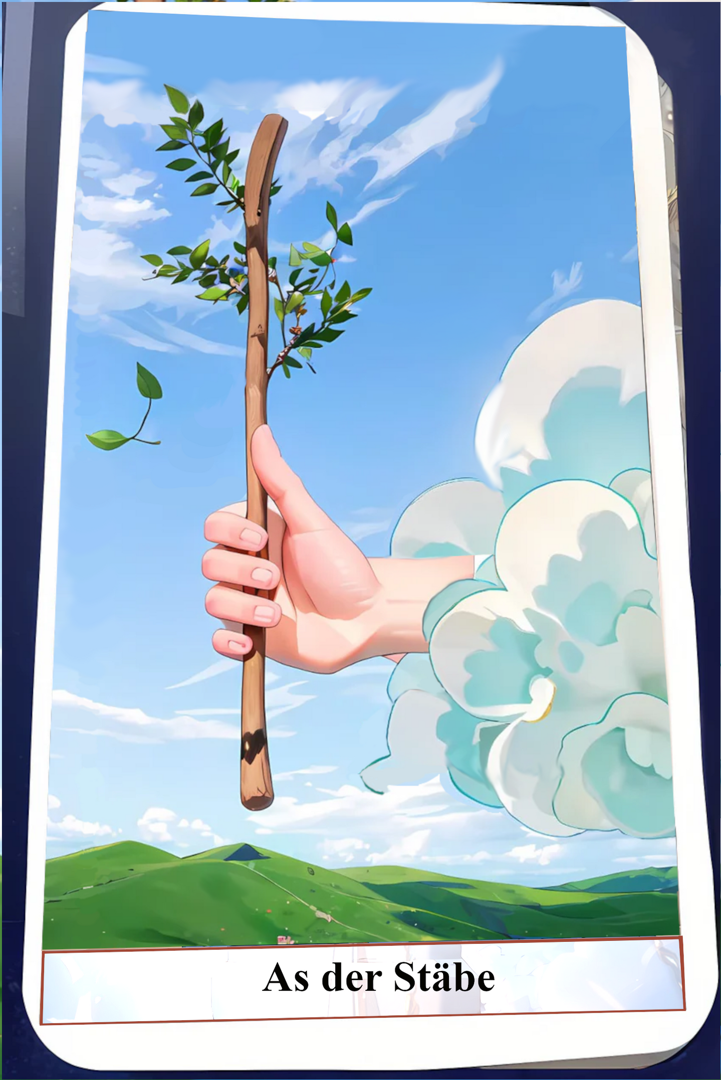 Kartendeck Tarot Anime Stäbe