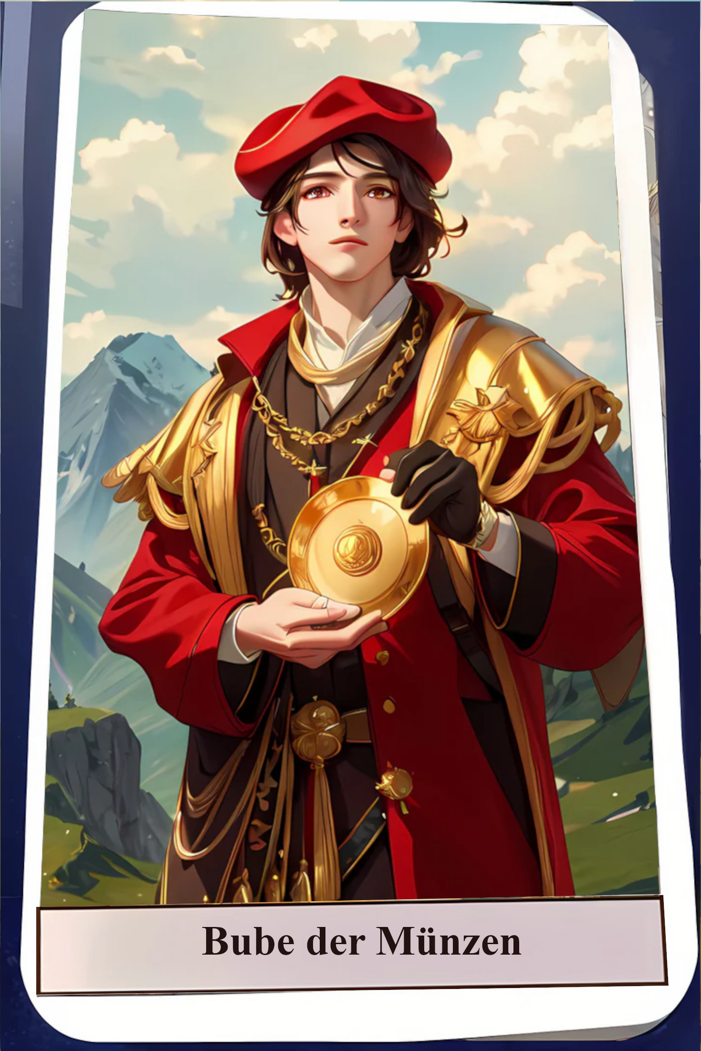 Kartendeck Tarot Anime Münzen