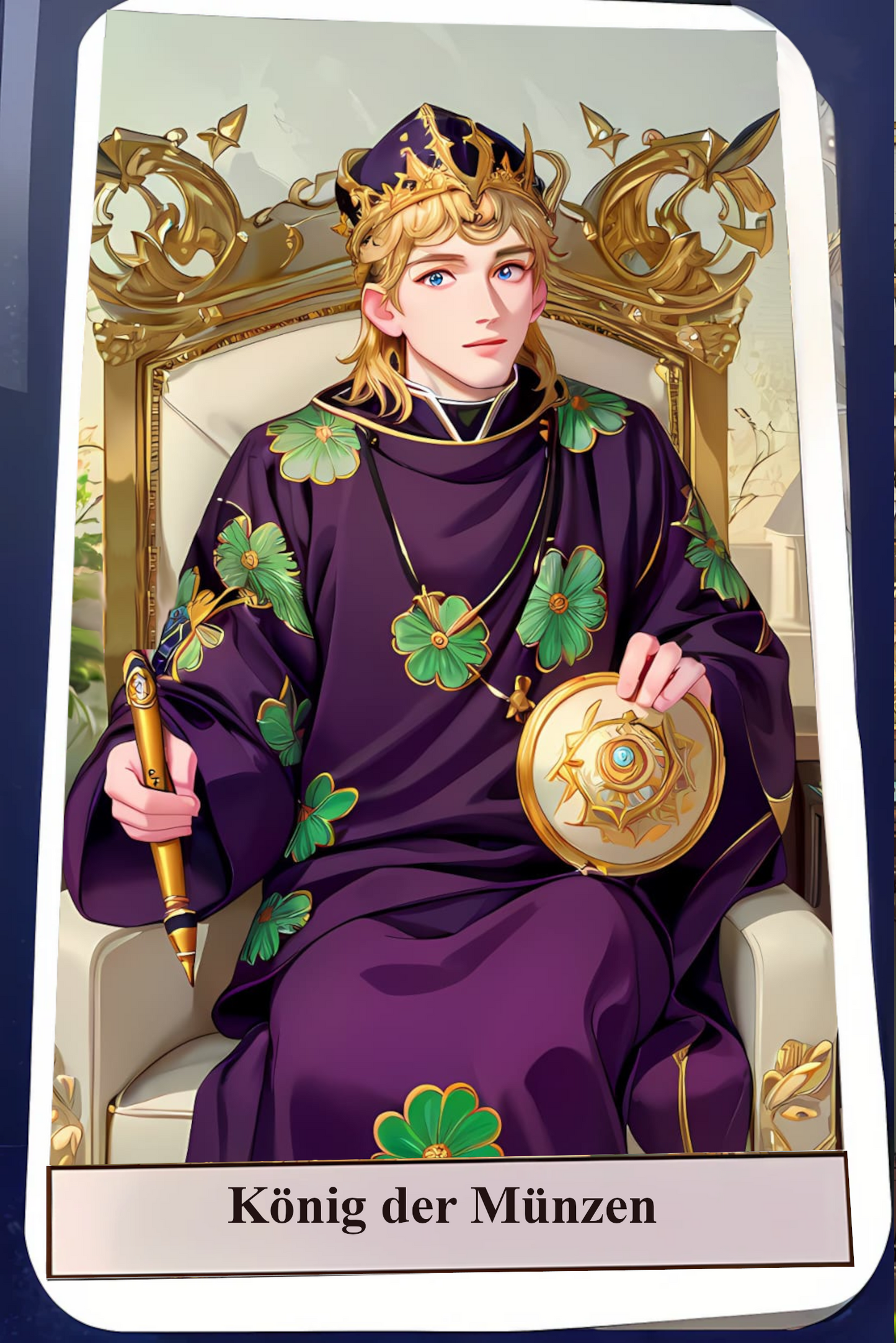 Kartendeck Tarot Anime Münzen