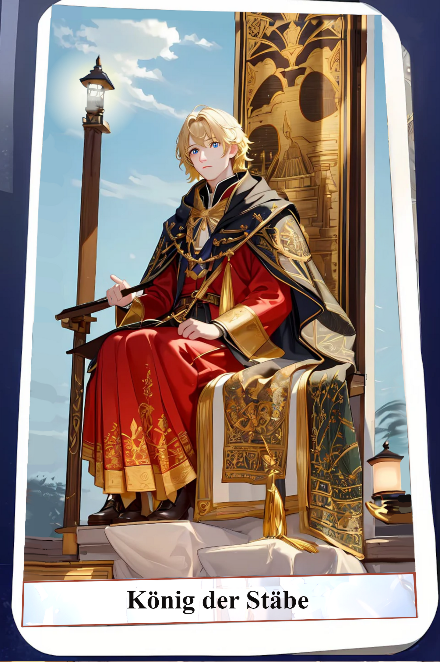 Kartendeck Tarot Anime Stäbe