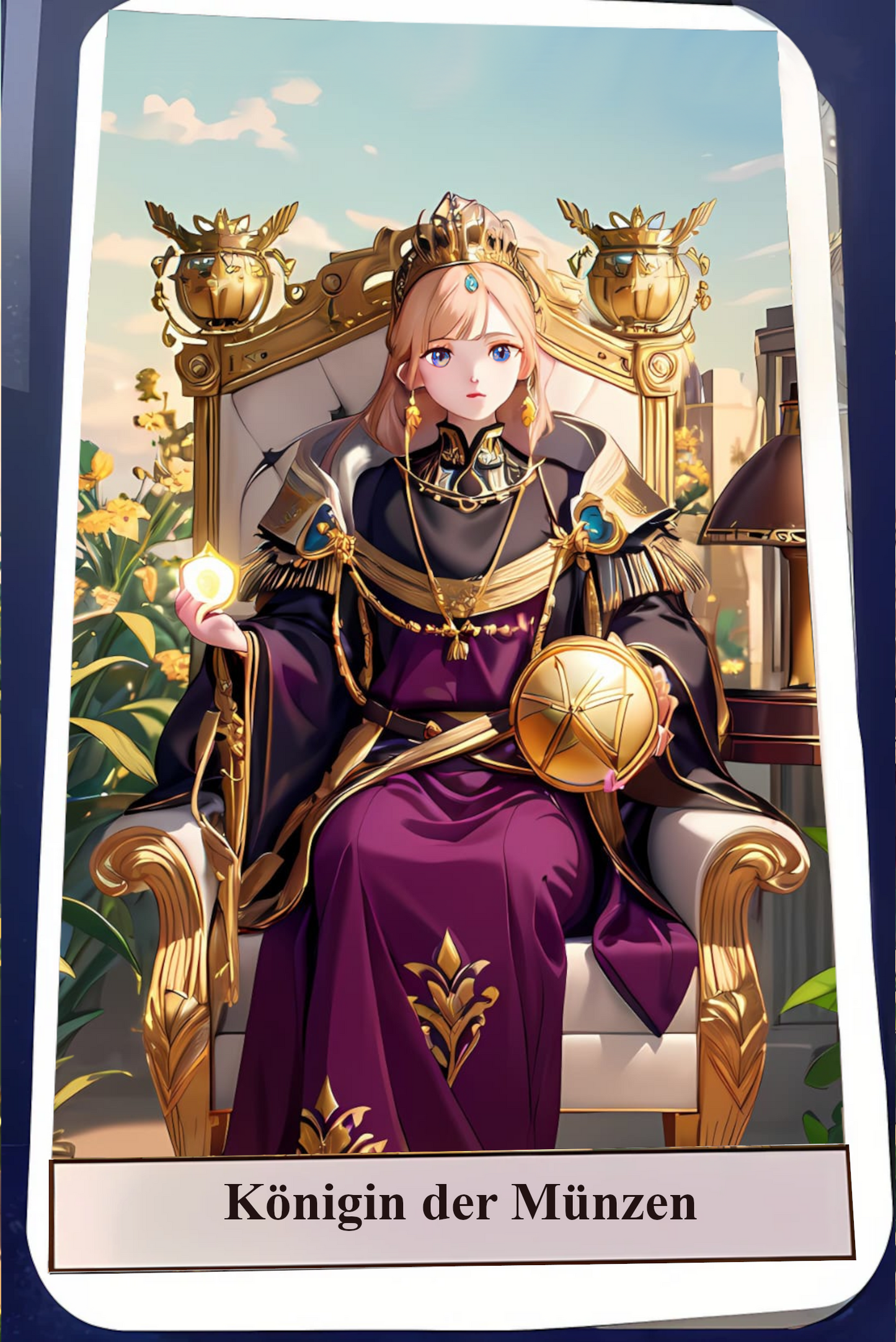 Kartendeck Tarot Anime Münzen