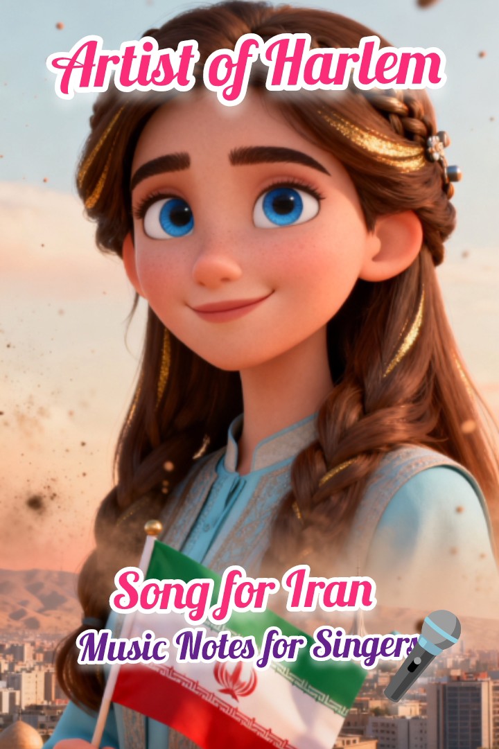 Music Notes Artist of Harlem© - Song for Iran