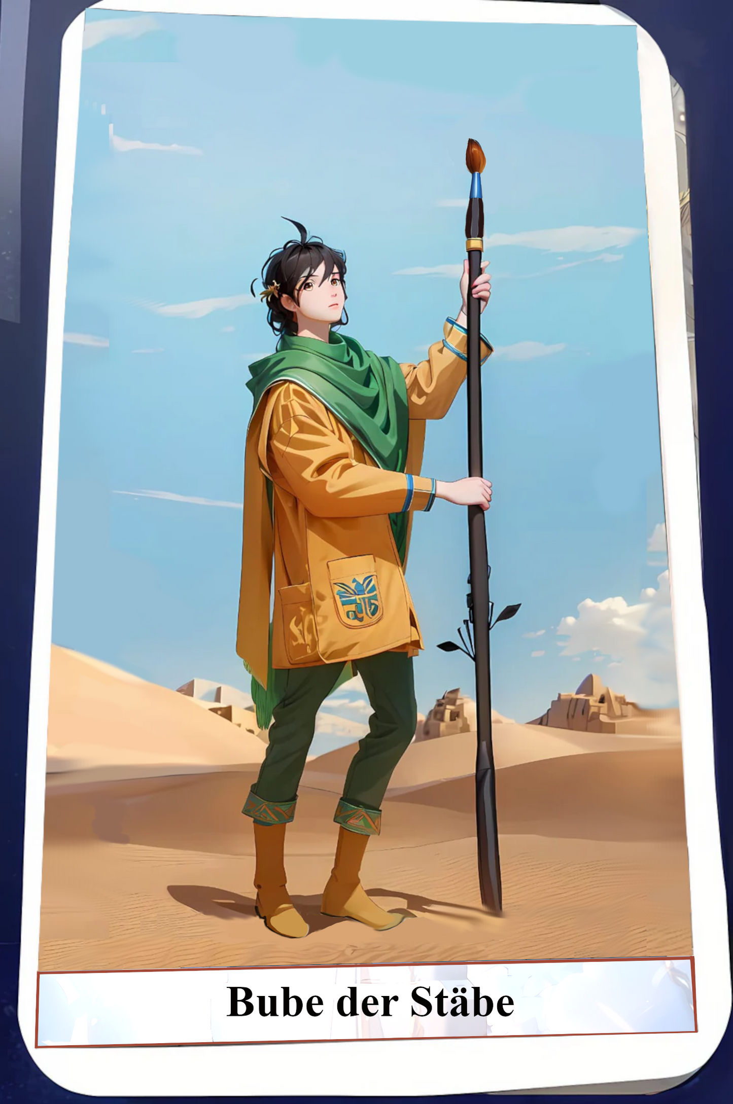 Kartendeck Tarot Anime Stäbe